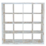 A. Display Shelf Distressed White